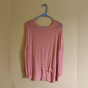 Old Navy Soft Pink Long Sleeve Tee